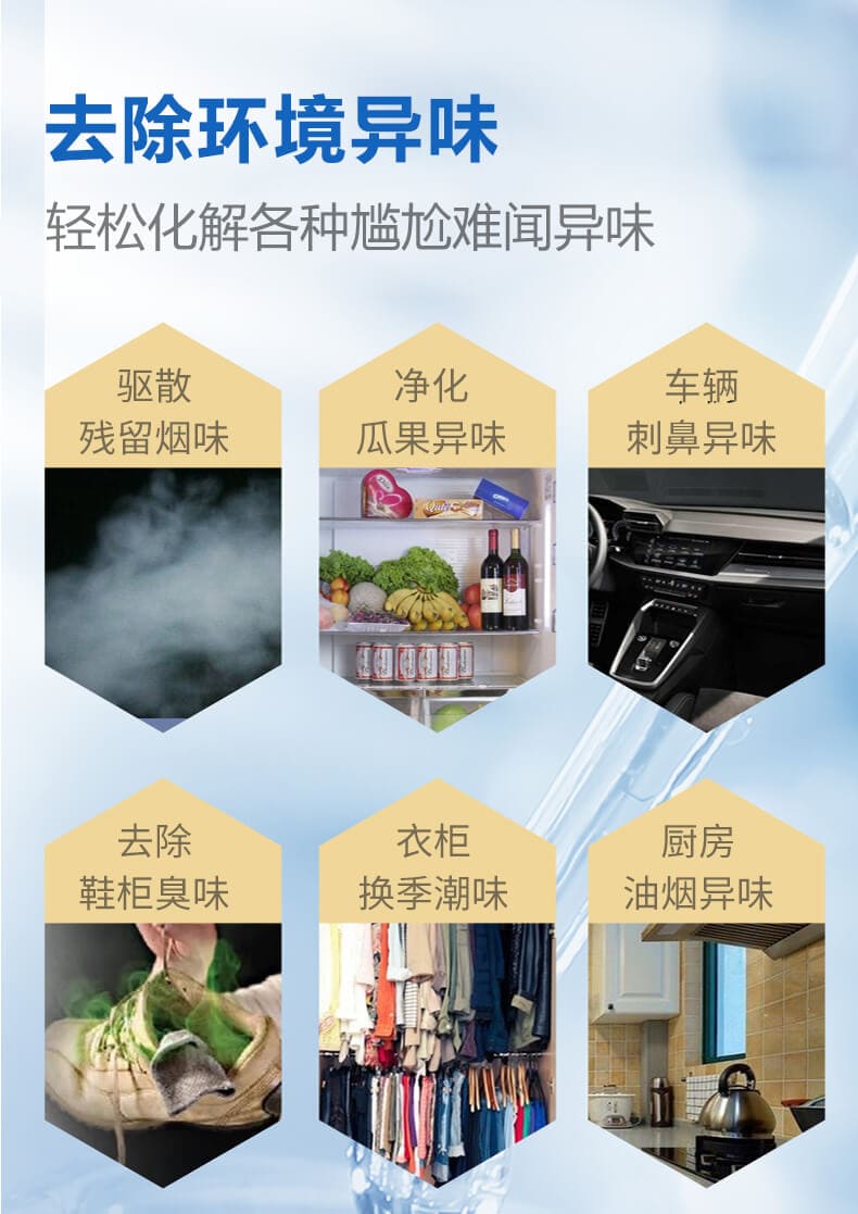 去除環(huán)境異味，輕松化解各種尷尬難聞異味
